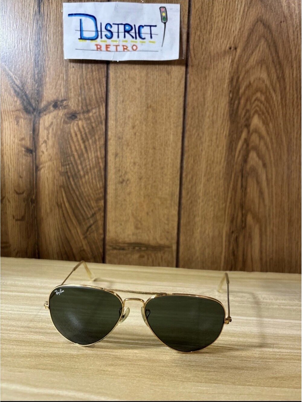 Vintage B&L RAY-BAN Aviator Sunglasses L0205 XTAS Gold Metal 58[ ]14/With Case